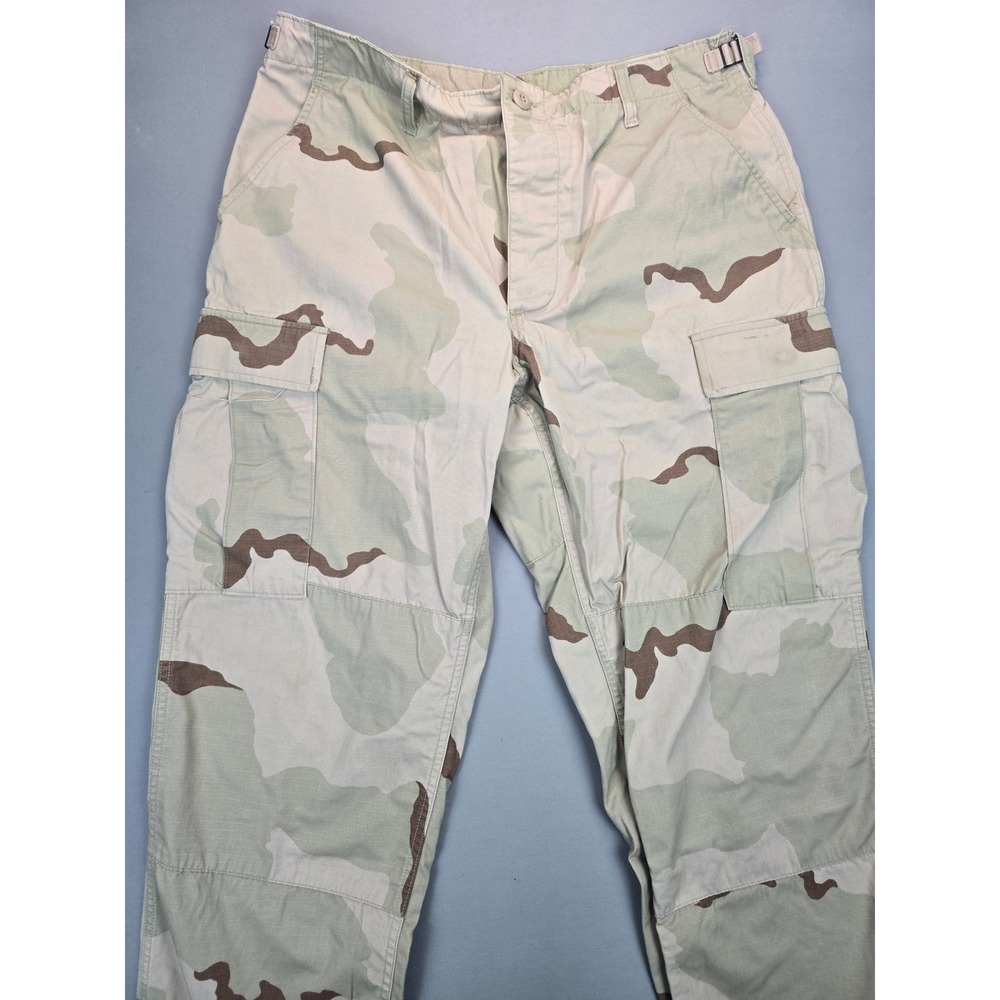 Army Surplus Desert Camo Gorpcore Cargo Trousers Ripstop - Med Reg (W31-35)